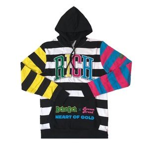 Men’s “Heart Of Gold” hoodie. Sizes Medium, and XXL.